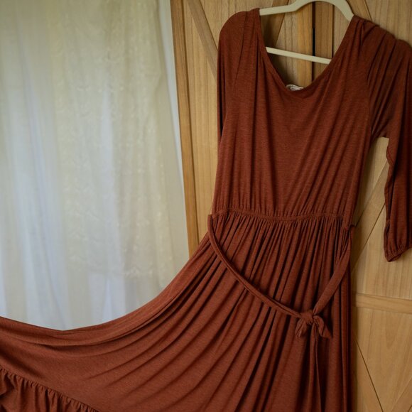Joyfolie Dress - Rust Orange - Picture 1 of 4
